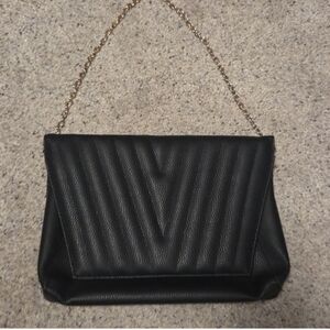 2/$10! Free Black Clutch Or Shoulder Purse With Gold Chain